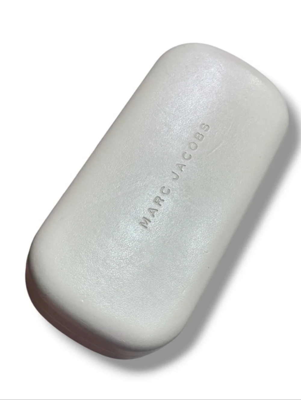 Marc Jacobs White Sunglasses Case with Matching Cleaning Cloth
